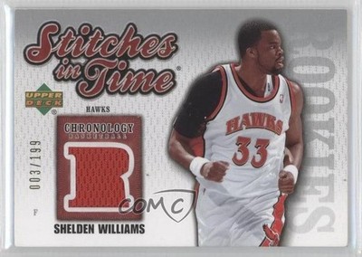 2006 Upper Deck Chronology Stitches in Time 3/199 Shelden Williams Rookie RC 0c2