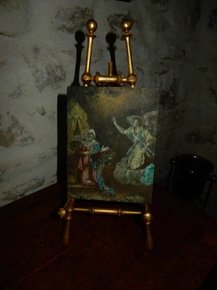 Chevalet de Table ou Présentation Ancien Imitation Bambou Napoléon III - Photo 2/4