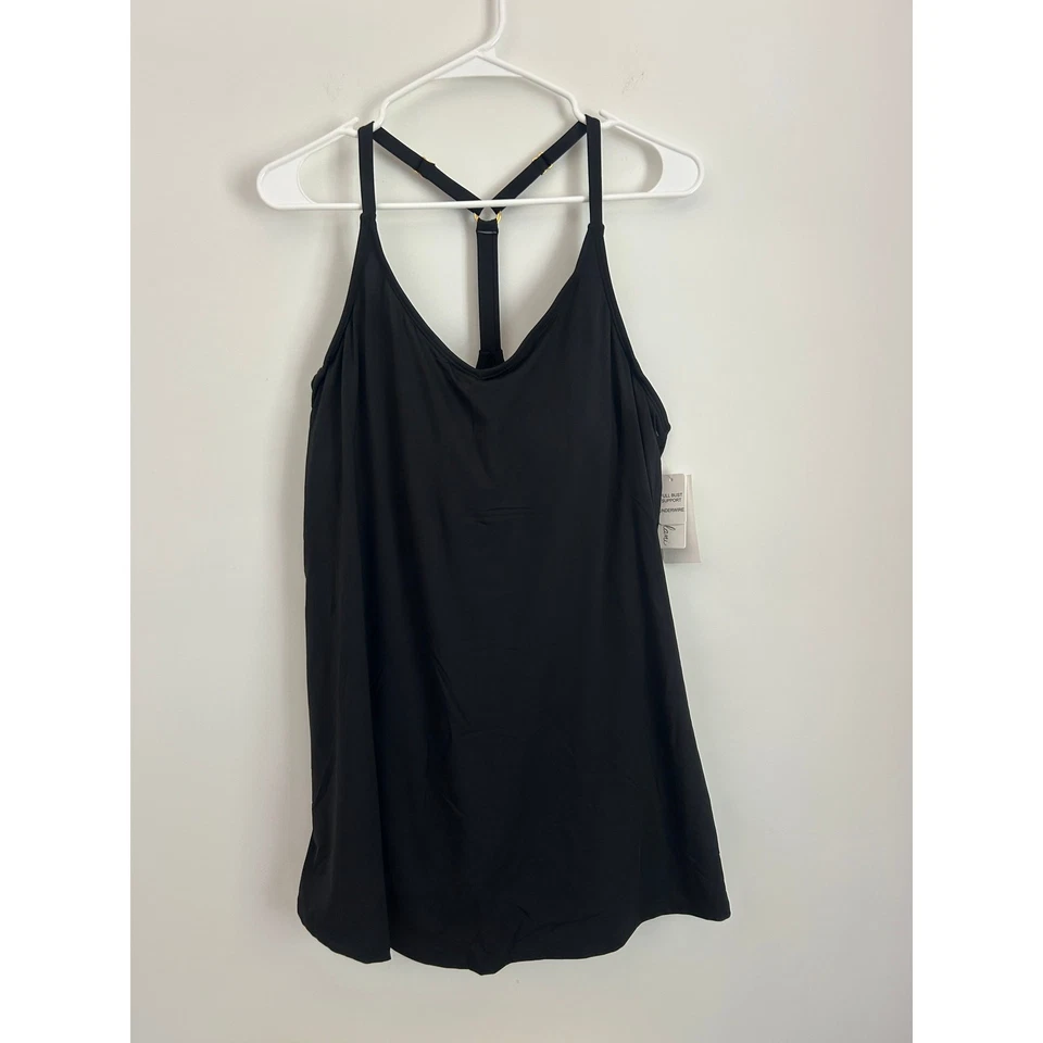 Vestido de banho Leilani Solids Sunday Underwire - L720025 preto novo com etiquetas tamanho 12  - Imagem 2 de 4