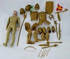 X-216 VINTAGE 1960'S MARX NOBLE KNIGHT SIR GORDON GOLD KNIGHT WITH ACCESSORIES