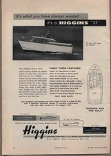 1958 Vintage Ad Higgins 23 Cruiser Boat New Orleans,LA