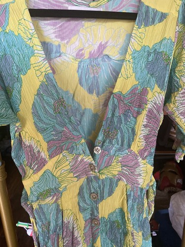 Faithfull The Brand Damen Kleid Mehrfarbig Kurzarm Blumenmuster Größe 4 - Bild 7 von 11