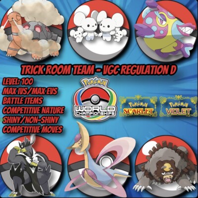  VGC REGULATION D - HARD TRICK ROOM TEAM     Pokémon Scarlet and Violet  