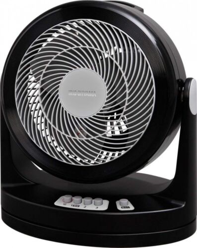 NEW IRIS OHYAMA PCF-HM23-B Circulator Quiet Swing Fan for Large Area Black EMS