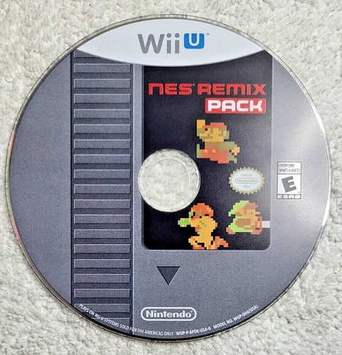 NES Remix Pack Nintendo Wii U Game Disc Only - Clean, Tested!