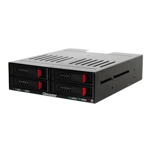 4 Bay 2.5” SATA Hard Drive Mobile Rack Mount for 5.25" Drive,for HDD - Picture 2 of 7