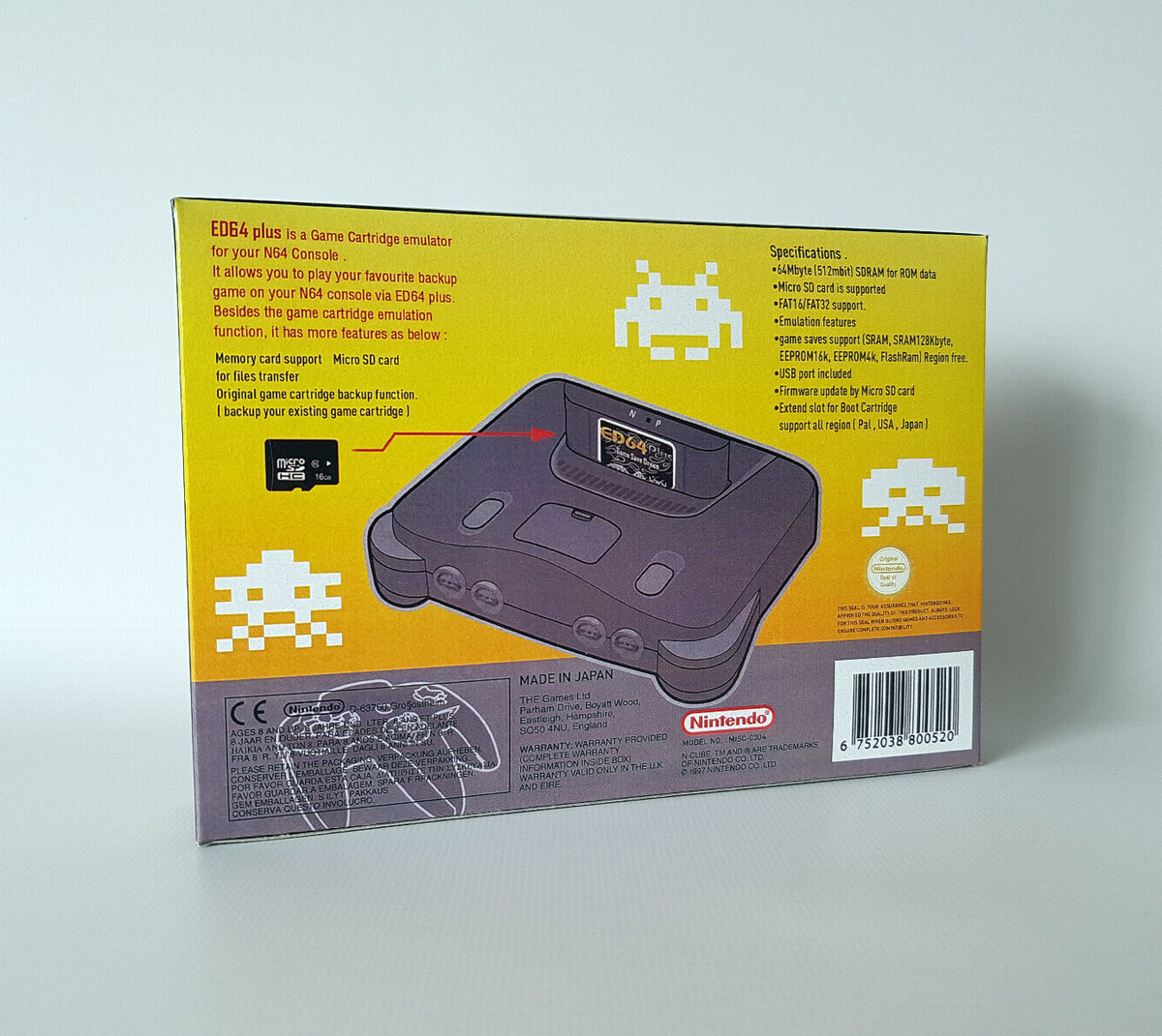 Ed64 Plus Ed64 Cartridge Magic City Vault ED64 Plus 340-in-1 Multi