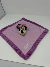 DISNEY KIDS LINE PINK PURPLE MINNIE MOUSE SECURITY BLANKET LOVEY D2