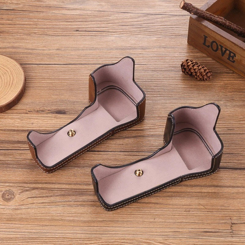 PU Leather Camera Bag Case Protect Cover Half Base for Nikon Z5 Z6 Z7 Z6II Z7II - Image 4 of 4