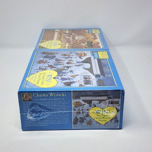 NEW 2-Pack CHARLES WYSOCKI Puzzles: OLD GLORY FARMS & NEW ENGLAND SKATING PARTY - Picture 6 of 18