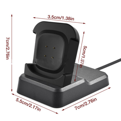 ABS Smart Watch Charging Cable Charger Dock Cradle Stand For Fitbit Versa3/Sense - Picture 1 of 6