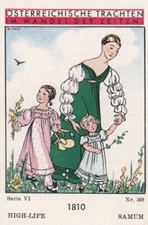 HIGH-LIFE SAMUM Austrian traditional costumes Series VI #569 - 1810