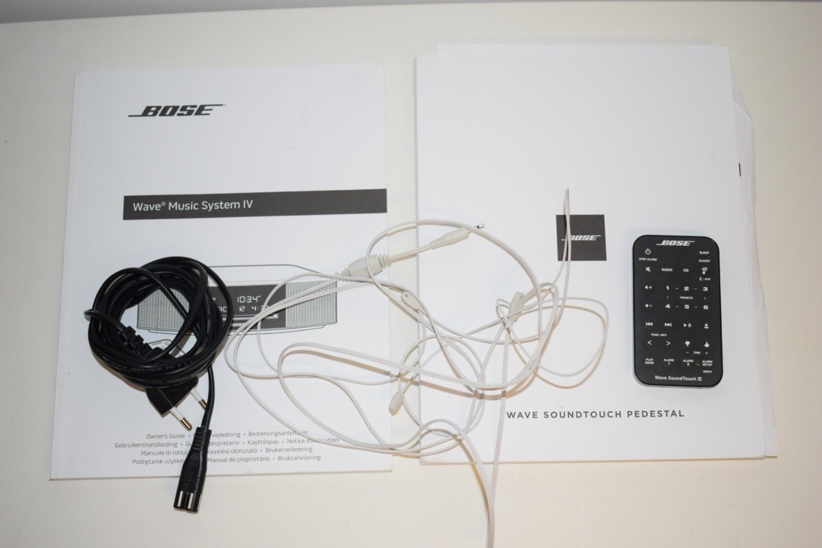 Bose Soundtouch Wave IV Bluetooth DAB incl. Pedestal Sockel platin