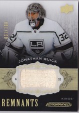 18-19 Upper Deck Engrained Jonathan Quick /100 Stick REMNANTS LA Kings 2018