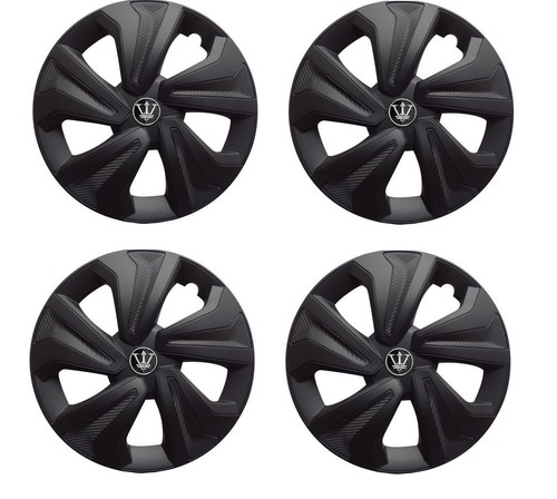 4x Radkappen 15 Zoll Schwarz Carface DO CFWK-1BK-15 Universal Radblenden - Bild 2 von 2