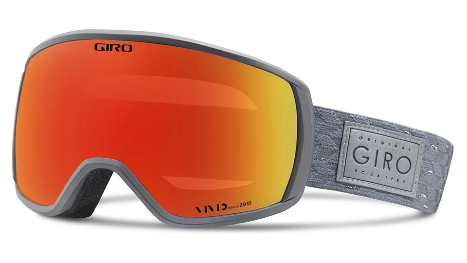 Giro Skibrille Snowboardbrille FACET 18 grau brillenträgerfreundlich