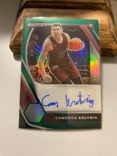 2021 Panini Prizm Draft Picks Basketball Cameron Krutwig Autogragh