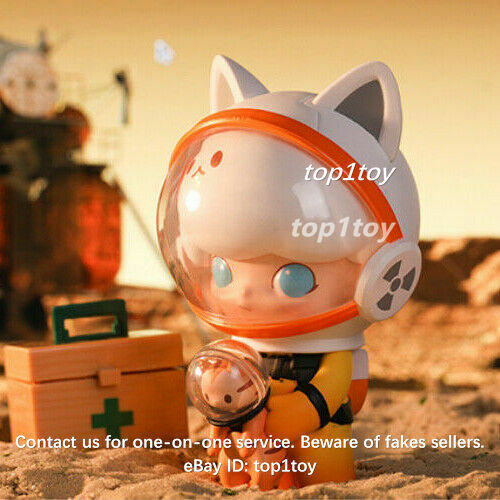 POP MART x DIMOO WORLD Space Travel Kitty Space Boy Mini Figure | eBay