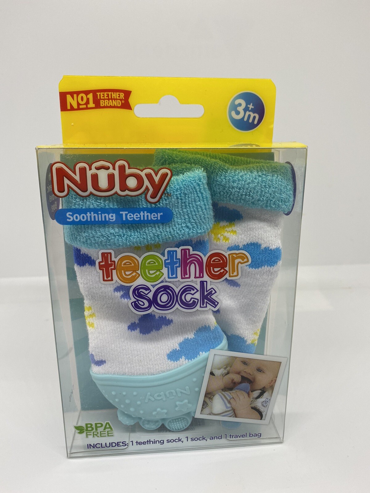 nuby teether sock
