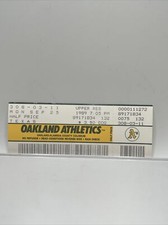 Athletic Vs Rangers 9/25/1989 Ticket World Series Winning Season Henderson SB