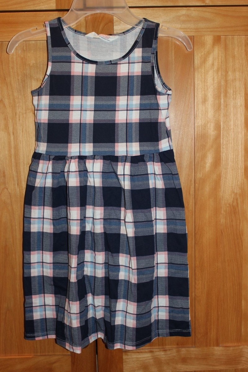 blue and pink plaid dress SLEEVELESS MIDI WITH RUFFLES - BLUE PINK PLAID