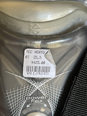 Ski Boots Tecnica Vento 6 Ultrafit Size 9.5 (U.S) Gray Made in Italy Used Tecnica VENTO 6 SKI BOOTS Mens DH Ski Boot Grey 290 MP  main image 2