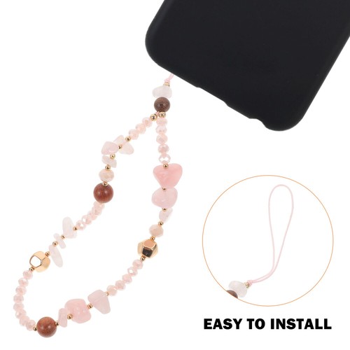 Phone Hanging Charm Beaded Phone Chain Strap Decorative Cell Phone Hanging Decor - Zdjęcie 9 z 12
