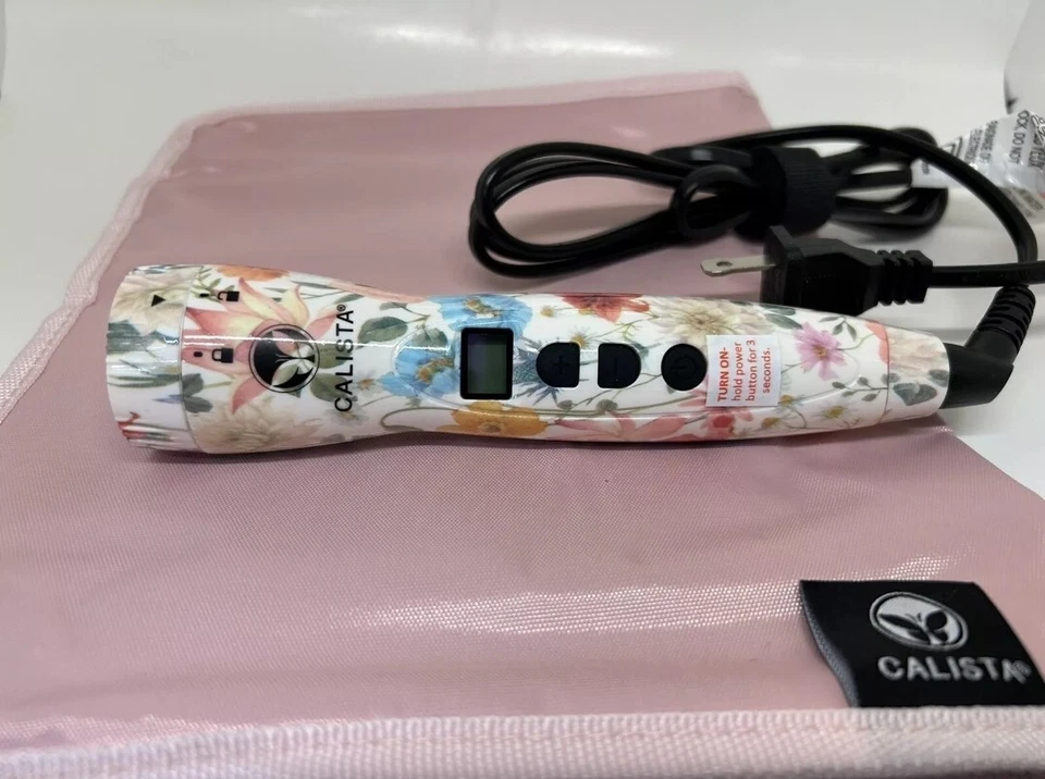 Calista Perfecter Pro Intercambiable Top Cepillo Redondo Calefactable Estilo .75" 1" 1.5" Seda Floral Foto 4 de 4