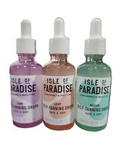 Isle of Paradise, Self Tanning Drops Face & Body 1.69 oz (Choose Shade)