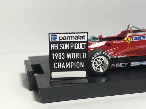 Pitboard 1:43/1:18 (Pizarra F1) / Nelson Piquet (Brabham) 1983 World Champion - 第 3/9 張圖片