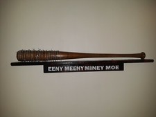 THE WALKING DEAD NEGAN LUCILLE BARBWIRE BAT PROP blood spatter with sticker