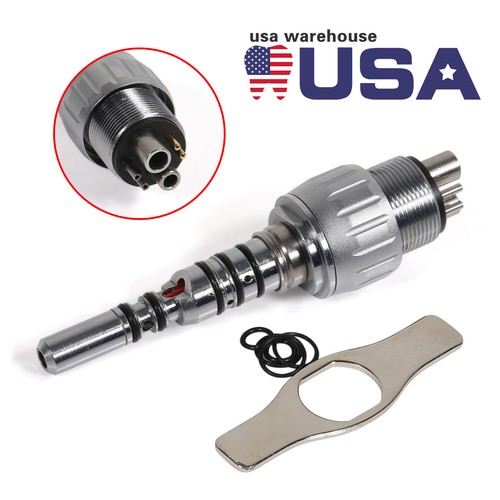 Dental Fiber Optic LED High Speed Turbine Handpiece Led Coupler 4/6Hole - Picture 17 of 38