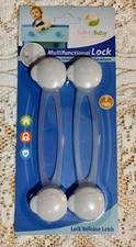 Baby Safety Multifunctional Release Latch Locks: Cabinet Drawer Fridge Toilet