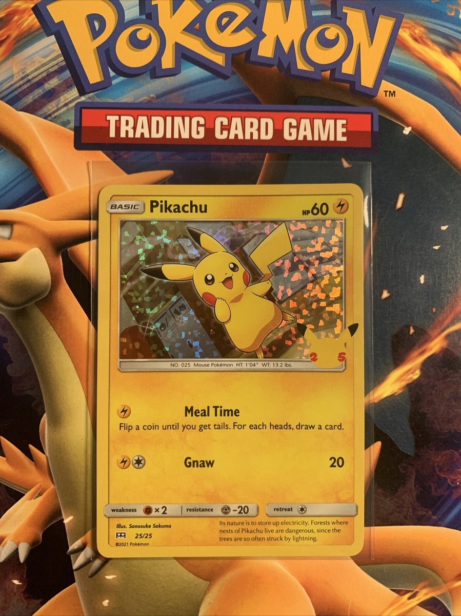 Pokemon Pikachu 25th Anniversary Stamped McDonald's Promo Pokemon Pikachu 25th Anniversary Stamped McDonald's Promo