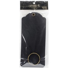 Graphic 45 G4500982 Staples Large Tag Album 8.75"X3.875"-Black 3Pk 