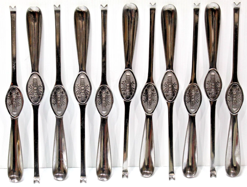 12x Stainless Steel Japan Lobster Picks 8” Seafood Crab Forks Cutlery Tools 20cm - Image 4 of 4