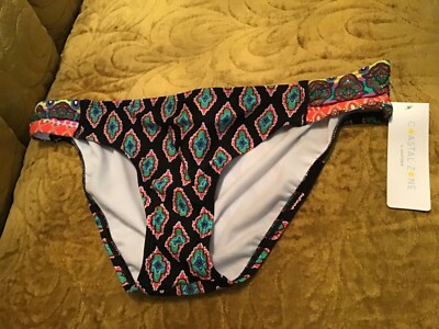 JANTZEN Coastal Zone Bikini Bottom XL NWT Paisley Bright Colorful Womens