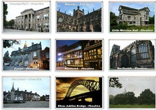 Various Cheshire - 96 x 67mm Jumbo Fridge Magnet - Holiday Gift Souvenir Present