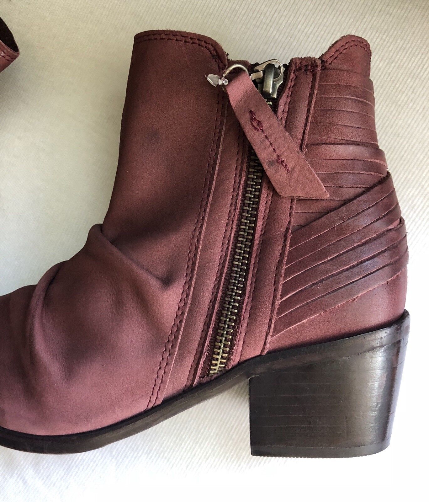 Matisse Bison Suede Leather Plum Burgundy Booties Size Size Size 5.5 180 dfd515 Matisse Bison Suede Leather Plum Burgundy Booties Size Size Size 5.5 180 dfd515