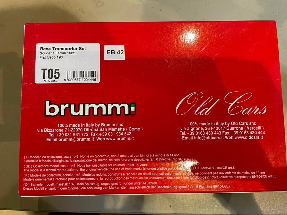 Brumm T05 Motrice Iveco 190 Scuderia Ferrari 1982 - Immagine 2 di 4