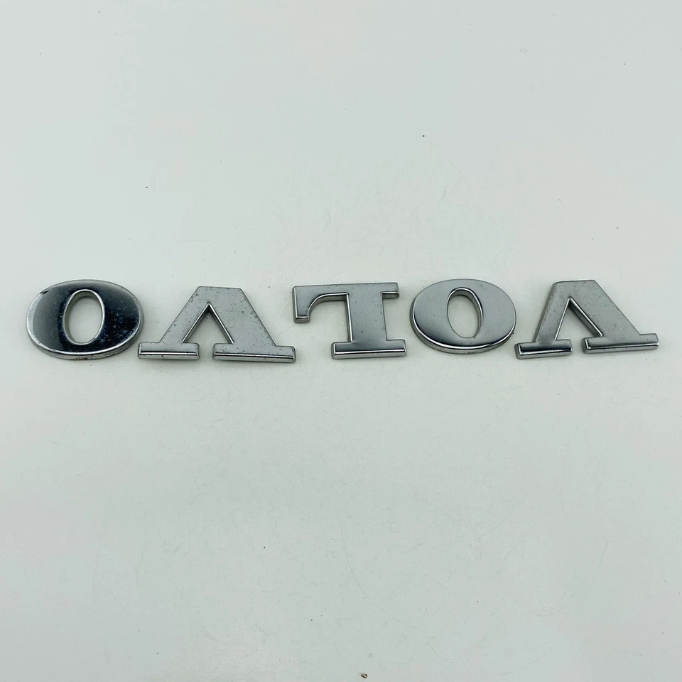 1997-2000 Volvo S70 Emblem Logo Letters Symbol Badge Trunk Rear Chrome OEM D21 - Image 3 of 4