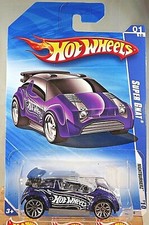 2010 Hot Wheels #89 Nightburnerz 1/10 SUPER GNAT Purple w/Chrome J5 Spoke Wheels
