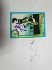 1979 1980 Per-olov Brasar Signed Hockey Card JSA Auction Certified 