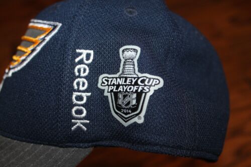 Preowned Reebok St Louis Blues NHL 2014 Stanley Cup Playoffs HAt Cap S/M - Picture 3 of 3