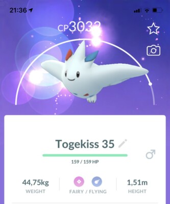 Togekiss Pokemon Trade Go Lv 35 Pokemon Not Shiny Master League Pvp Togetic Ebay
