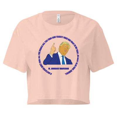 Somerset Maugham Quote Women s crop top Anti-MAGA Trump Dictator Autocracy