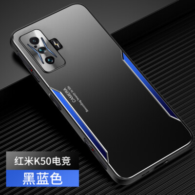For Xiaomi Poco F4 GT, Luxury Metal Aluminum Hybrid Armor Soft Bumper Cover Case