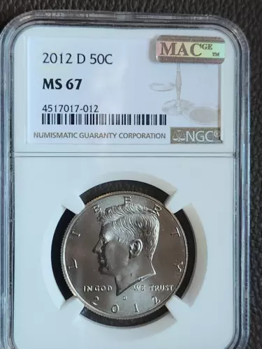2012-D NGC MS67 Kennedy Half Dollar MAC Label