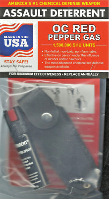 Red Self Defense PEPPER gAs SPRAY purse pocket Protect 10% Oleoresin Capsicum OC
