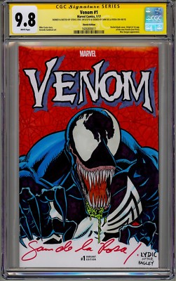 アメコミリーフ Venom #1 CGC 9.8 VENOM #1 CGC SS 9.8 STEVE LYDIC ORIGINAL ART SKETCH SAM DE LA ROSA